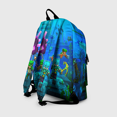 Рюкзак Майнкрафт - подводный мир / 3D-принт – фото 2