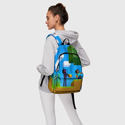 Рюкзак Эндермен помогает героям, цвет: 3D-принт — фото 2
