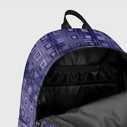 Рюкзак Геометрический градиент фиолетовый, цвет: 3D-принт — фото 2