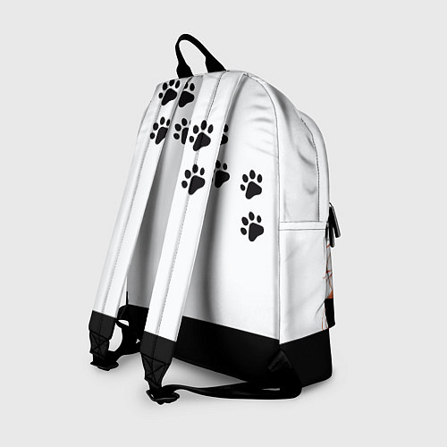 Рюкзак Девушка и кот / 3D-принт – фото 2