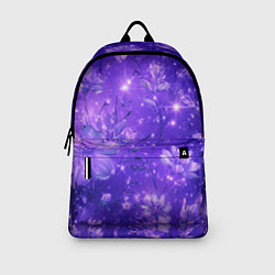Рюкзак Цветочный индиго с искрами, цвет: 3D-принт — фото 2