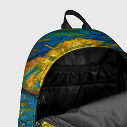 Рюкзак Мемный кот в стиле Ван Гога, цвет: 3D-принт — фото 2