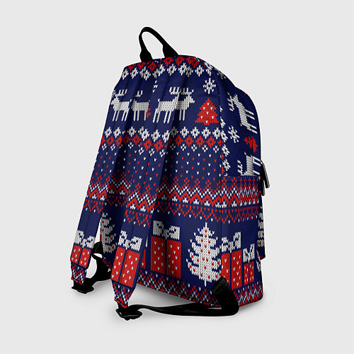 Рюкзак Новогодний вязаный паттерн / 3D-принт – фото 2