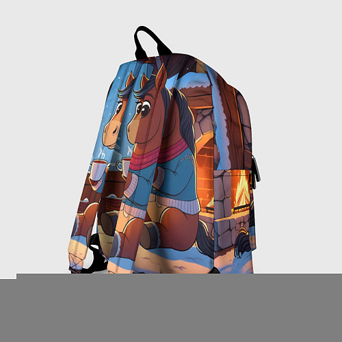 Рюкзак Лошадка у камина / 3D-принт – фото 2