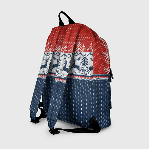 Рюкзак Вязаный узор с оленями / 3D-принт – фото 2