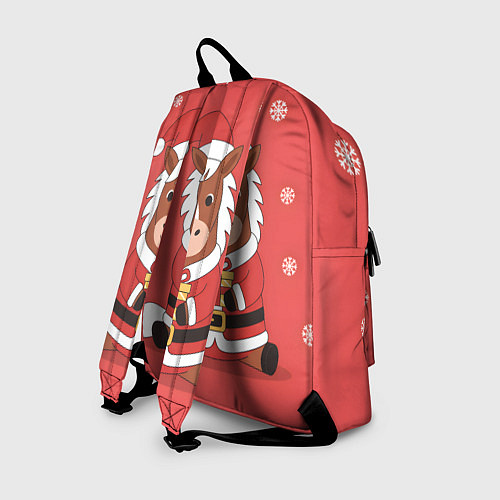 Рюкзак Новогодняя лошадка с подарком / 3D-принт – фото 2