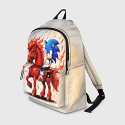 Рюкзак Соник верхом на коне, цвет: 3D-принт