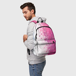 Рюкзак Белый и розовый, цвет: 3D-принт — фото 2