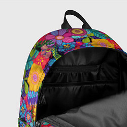 Рюкзак Яркие цветы, цвет: 3D-принт — фото 2