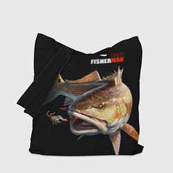 Сумка-шоппер Лучший рыбак - охота за креветкой