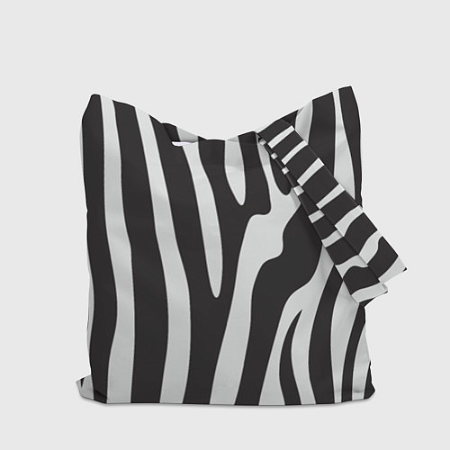 Сумка-шоппер Шкура зебры / 3D-принт – фото 2