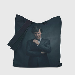 Сумка-шопер Шерлок в костюме, цвет: 3D-принт