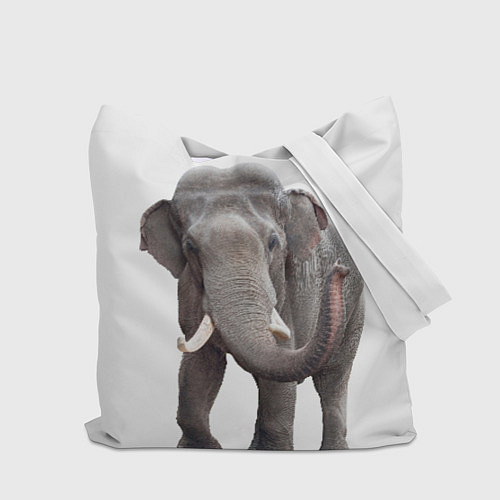 Сумка-шоппер Большой слон / 3D-принт – фото 2
