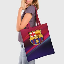 Сумка-шопер ФК Барселона, цвет: 3D-принт — фото 2