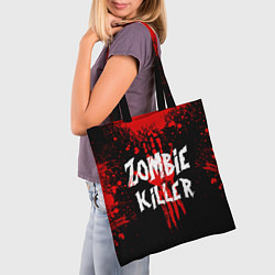 Сумка-шопер Zombie Killer, цвет: 3D-принт — фото 2