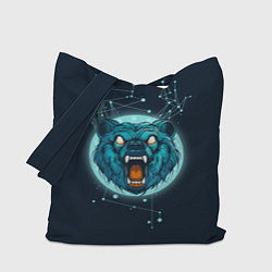 Сумка-шопер Космический медведь, цвет: 3D-принт