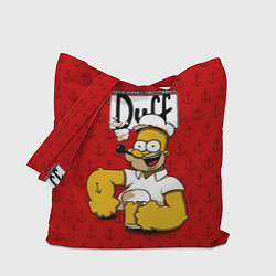 Сумка-шопер Duff Beer, цвет: 3D-принт