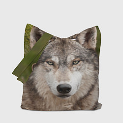 Сумка-шопер Волк таежный, цвет: 3D-принт