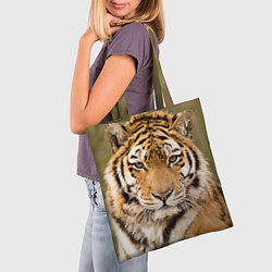 Сумка-шопер Милый тигр, цвет: 3D-принт — фото 2