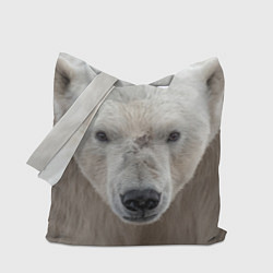 Сумка-шопер Белый медведь, цвет: 3D-принт