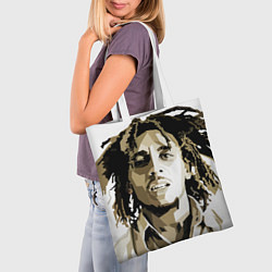 Сумка-шопер Bob Marley: Mono, цвет: 3D-принт — фото 2