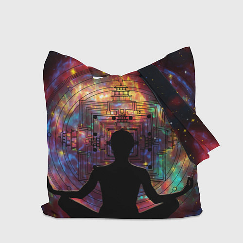 Сумка-шоппер Йога - мандала / 3D-принт – фото 2