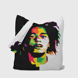 Сумка-шопер Bob Marley: Colors, цвет: 3D-принт