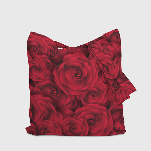 Сумка-шоппер Красные розы / 3D-принт – фото 2