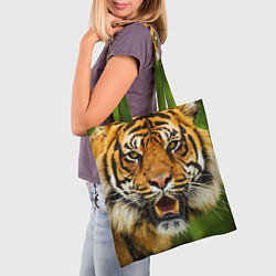 Сумка-шопер Тигр, цвет: 3D-принт — фото 2