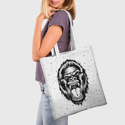 Сумка-шопер Рык гориллы, цвет: 3D-принт — фото 2