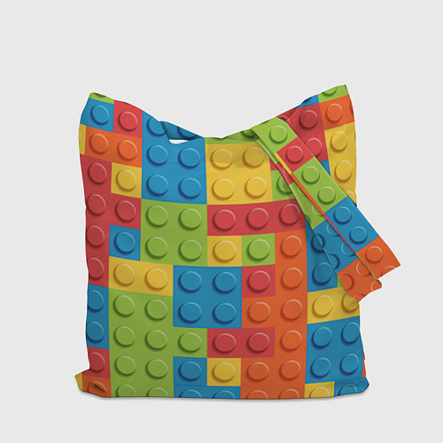 Сумка-шоппер Лего конструктор / 3D-принт – фото 2