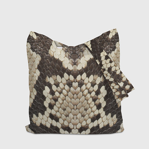Сумка-шоппер Кожа питона / 3D-принт – фото 2