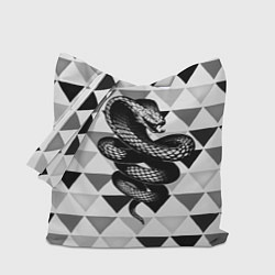 Сумка-шопер Snake Geometric, цвет: 3D-принт
