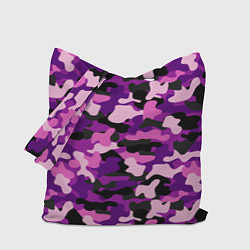 Сумка-шоппер Камуфляж: фиолетовый/розовый