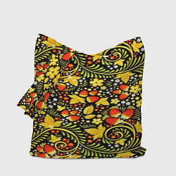 Сумка-шопер Khokhloma pattern, цвет: 3D-принт