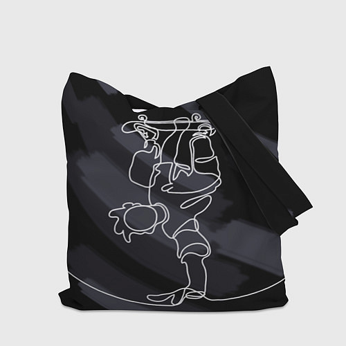 Сумка-шоппер Skateboarding - handstand / 3D-принт – фото 2