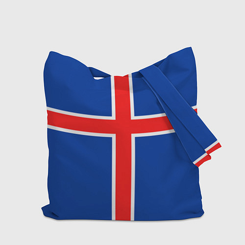 Сумка-шоппер Флаг Исландии / 3D-принт – фото 2