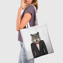 Сумка-шопер Мистер волк, цвет: 3D-принт — фото 2