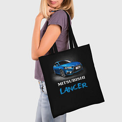Сумка-шопер Mitsubishi Lancer, цвет: 3D-принт — фото 2