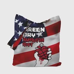 Сумка-шопер Green Day American Idiot, цвет: 3D-принт