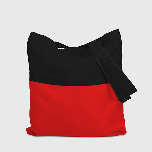 Сумка-шоппер АлисА: Черный & Красный / 3D-принт – фото 2