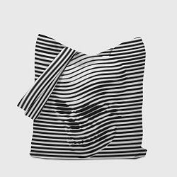 Сумка-шопер Череп - оптическая иллюзия, цвет: 3D-принт