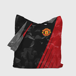 Сумка-шопер FC Manchester United: Abstract, цвет: 3D-принт