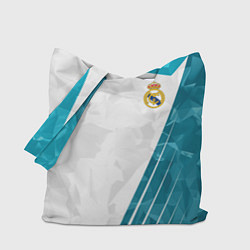 Сумка-шопер FC Real Madrid: Abstract, цвет: 3D-принт
