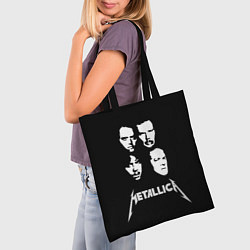 Сумка-шопер Metallica - rock band, цвет: 3D-принт — фото 2