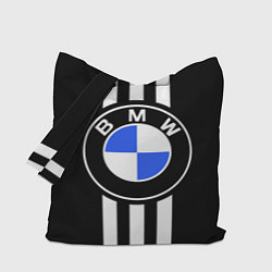 Сумка-шопер BMW: White Strips, цвет: 3D-принт