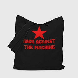 Сумка-шопер Rage Against the Machine - red star, цвет: 3D-принт