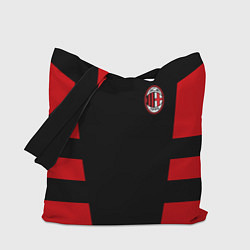 Сумка-шопер АC Milan: Black Sport, цвет: 3D-принт