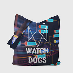 Сумка-шопер Watch Dogs, цвет: 3D-принт