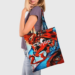 Сумка-шопер CS:GO Beast Rage, цвет: 3D-принт — фото 2
